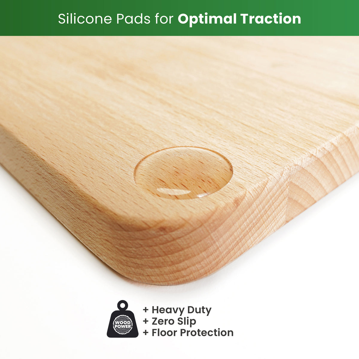 Placa Handstand, stat in maini si balans, WoodPower® PowerBoard, Lemn natural
