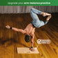 Placa Handstand, stat in maini si balans, WoodPower® PowerBoard, Lemn natural