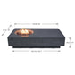 Fire Pit / Focar de lux - Masa de terasa sau gradina cu semineu integrat, pe GPL, model Metropolis 2025, beton + lava